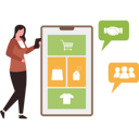 پیش‌نمایش فایل girl-shopping-on-mobile-8848603 از پک برند و بازاریابی