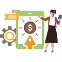 پیش‌نمایش فایل girl-working-on-mobile-8848630 از پک برند و بازاریابی
