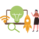پیش‌نمایش فایل girl-working-on-startup-idea-8848594 از پک برند و بازاریابی