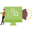 پیش‌نمایش فایل man-doing-marketing-setting-8848587 از پک برند و بازاریابی