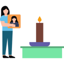 پیش‌نمایش فایل the-girl-is-lighting-a-candle-8827313 از پک روز مردگان