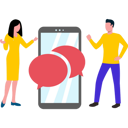 پیش‌نمایش فایل boy-and-girl-chatting-on-mobile-8850043 از پک ارتباطات