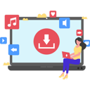پیش‌نمایش فایل girl-downloading-on-laptop-8850046 از پک ارتباطات