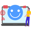 پیش‌نمایش فایل girl-looking-at-emoji-8850042 از پک ارتباطات