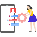 پیش‌نمایش فایل girl-setting-up-mobile-chatting-8850037 از پک ارتباطات