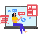 پیش‌نمایش فایل girl-talking-on-call-on-laptop-8850048 از پک ارتباطات