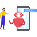 پیش‌نمایش فایل girl-talking-to-robot-on-mobile-8850029 از پک ارتباطات