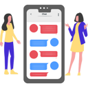 پیش‌نمایش فایل girls-chatting-on-mobile-8850033 از پک ارتباطات