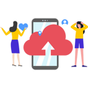 پیش‌نمایش فایل girls-uploading-cloud-data-8850045 از پک ارتباطات