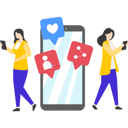 پیش‌نمایش فایل girls-using-mobile-phone-8850054 از پک ارتباطات