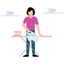 پیش‌نمایش فایل girl-ironing-clothes-8864602 از پک زندگی روزمره