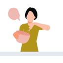 پیش‌نمایش فایل girl-stirring-mixture-8864597 از پک زندگی روزمره