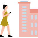 پیش‌نمایش فایل girl-walking-and-using-mobile-on-road-8864604 از پک زندگی روزمره