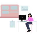 پیش‌نمایش فایل girl-studying-on-computer-8864414 از پک آموزش و مدرسه