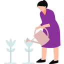 پیش‌نمایش فایل girl-watering-plant-8864403 از پک آموزش و مدرسه