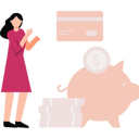 پیش‌نمایش فایل girl-saving-money-in-piggy-bank-8864197 از پک اقتصاد و مالی