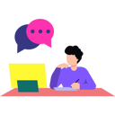 پیش‌نمایش فایل boy-is-talking-in-the-video-conference-8826705 از پک خلاقیت و طراحی