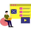 پیش‌نمایش فایل boy-is-working-on-his-laptop-from-home-8826699 از پک خلاقیت و طراحی