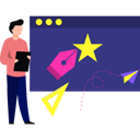 پیش‌نمایش فایل web-designer-is-designing-a-web-page-8826684 از پک خلاقیت و طراحی