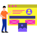 پیش‌نمایش فایل web-developer-is-working-on-web-page-layout-8826698 از پک خلاقیت و طراحی