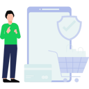 پیش‌نمایش فایل boy-doing-online-shopping-on-mobile-8863883 از پک تجارت الکترونیک و خرید آنلاین
