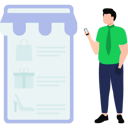 پیش‌نمایش فایل boy-looking-at-shopping-list-on-mobile-8863877 از پک تجارت الکترونیک و خرید آنلاین