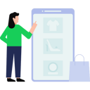 پیش‌نمایش فایل girl-doing-online-shopping-on-mobile-8863873 از پک تجارت الکترونیک و خرید آنلاین