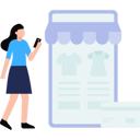 پیش‌نمایش فایل girl-doing-online-shopping-on-mobile-8863874 از پک تجارت الکترونیک و خرید آنلاین