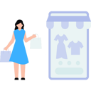 پیش‌نمایش فایل girl-doing-online-shopping-on-phone-8863868 از پک تجارت الکترونیک و خرید آنلاین