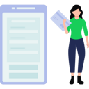 پیش‌نمایش فایل girl-paying-online-by-card-8863867 از پک تجارت الکترونیک و خرید آنلاین