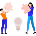 پیش‌نمایش فایل boy-and-girl-holding-puzzle-pieces-8860446 از پک کار و کسب و کار