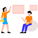 پیش‌نمایش فایل boy-and-girl-waving-hands-8860442 از پک کار و کسب و کار