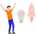 پیش‌نمایش فایل boy-looking-at-startup-rocket-8860447 از پک کار و کسب و کار