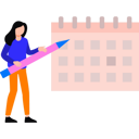 پیش‌نمایش فایل girl-marking-calendar-8860432 از پک کار و کسب و کار