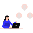 پیش‌نمایش فایل girl-working-on-laptop-8860424 از پک کار و کسب و کار