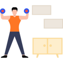 پیش‌نمایش فایل boy-exercising-with-dumbbells-8860455 از پک تمرین ورزشی در خانه