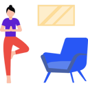 پیش‌نمایش فایل girl-doing-yoga-on-one-leg-8860449 از پک تمرین ورزشی در خانه