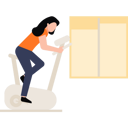 پیش‌نمایش فایل the-girl-is-cycling-in-the-gym-8860453 از پک تمرین ورزشی در خانه