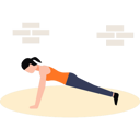 پیش‌نمایش فایل the-girl-is-doing-push-ups-8860457 از پک تمرین ورزشی در خانه