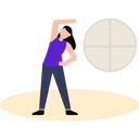پیش‌نمایش فایل the-girl-is-exercising-at-home-8860462 از پک تمرین ورزشی در خانه