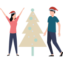 پیش‌نمایش فایل a-boy-and-a-girl-are-celebrating-christmas-8860515 از پک کریسمس یلموس