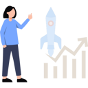 پیش‌نمایش فایل girl-looking-at-startup-graph-8860103 از پک کار تیمی