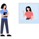 پیش‌نمایش فایل girls-talking-on-video-call-8860100 از پک کار تیمی