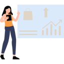 پیش‌نمایش فایل woman-looking-at-shopping-graph-8860092 از پک کار تیمی