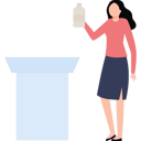 پیش‌نمایش فایل woman-placing-bottle-on-table-8860111 از پک کار تیمی