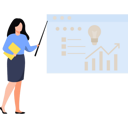 پیش‌نمایش فایل woman-presenting-analysis-chart-8860113 از پک کار تیمی