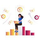 پیش‌نمایش فایل girl-working-on-business-profit-8849991 از پک رونق کسب و کار