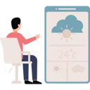 پیش‌نمایش فایل boy-checking-weather-forecast-on-mobile-8863688 از پک اقلیم و آب و هوا