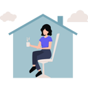 پیش‌نمایش فایل girl-sitting-on-chair-with-cup-of-tea-8863687 از پک اقلیم و آب و هوا