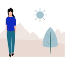 پیش‌نمایش فایل girl-standing-in-forest-8863700 از پک اقلیم و آب و هوا